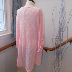 PERCH Soft Pink Knit Sweater Plus Size 1X